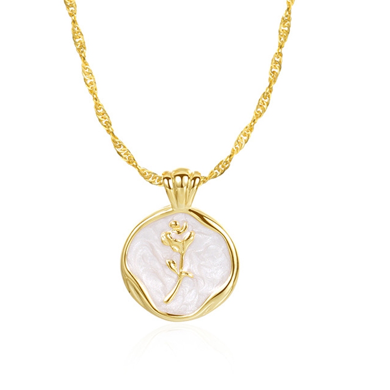 Hijaz Ladies Necklace Sterling Silver 925 Gold Plated - Kalung Permata Wanita Perak S925 Gold Plated