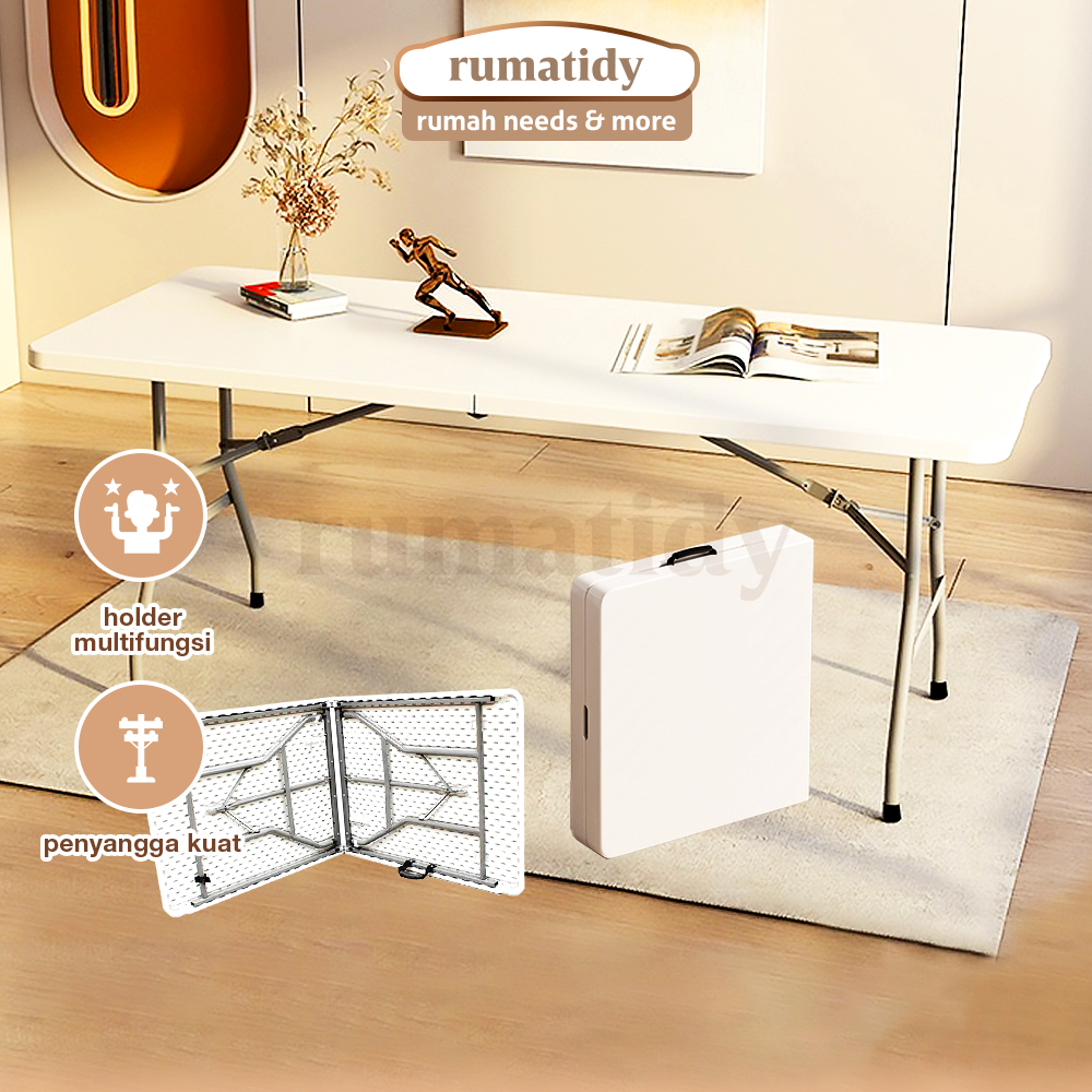 RUMATIDY - Meja Lipat Jualan Jumbo Portable Indoor Outdoor Multifungsi