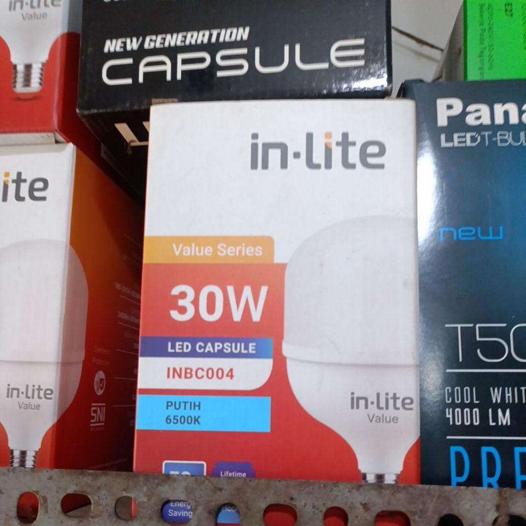 IN-LITE LED 30W 40W 50W CAHAYA PUTIH