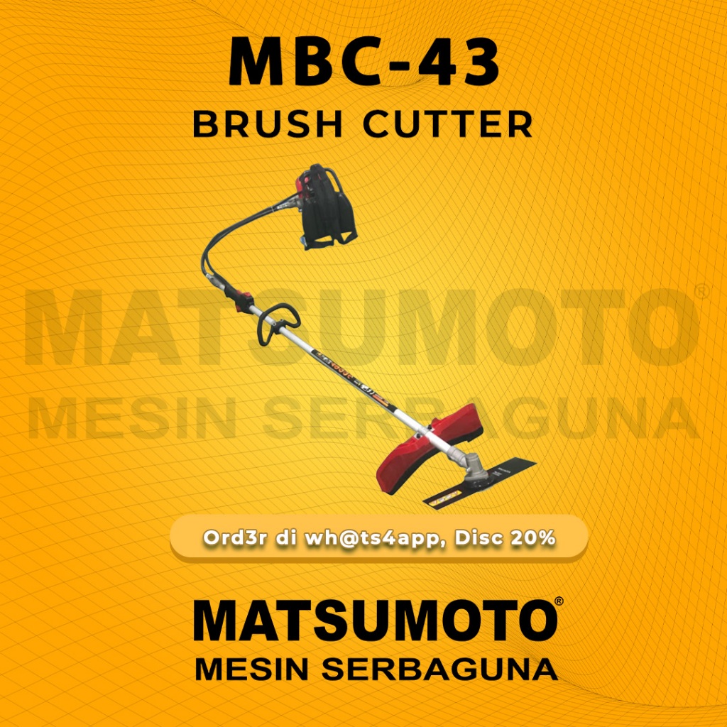 MATSUMOTO MESIN PEMOTONG RUMPUT / DAHAN KAYU MBC-43