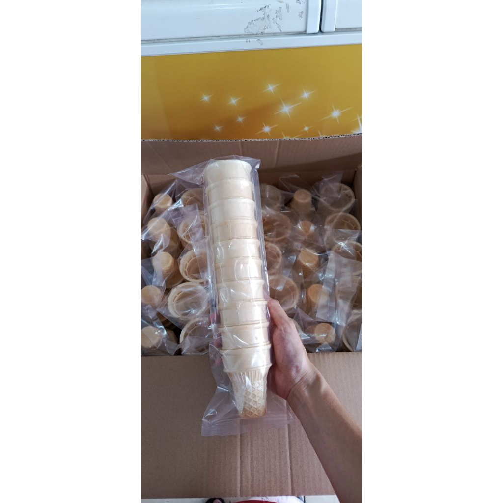 bukan cup cone diamond cone ice cream isi 300 pcs cone es krim cone McD renyah Kon eskrim cup cone M