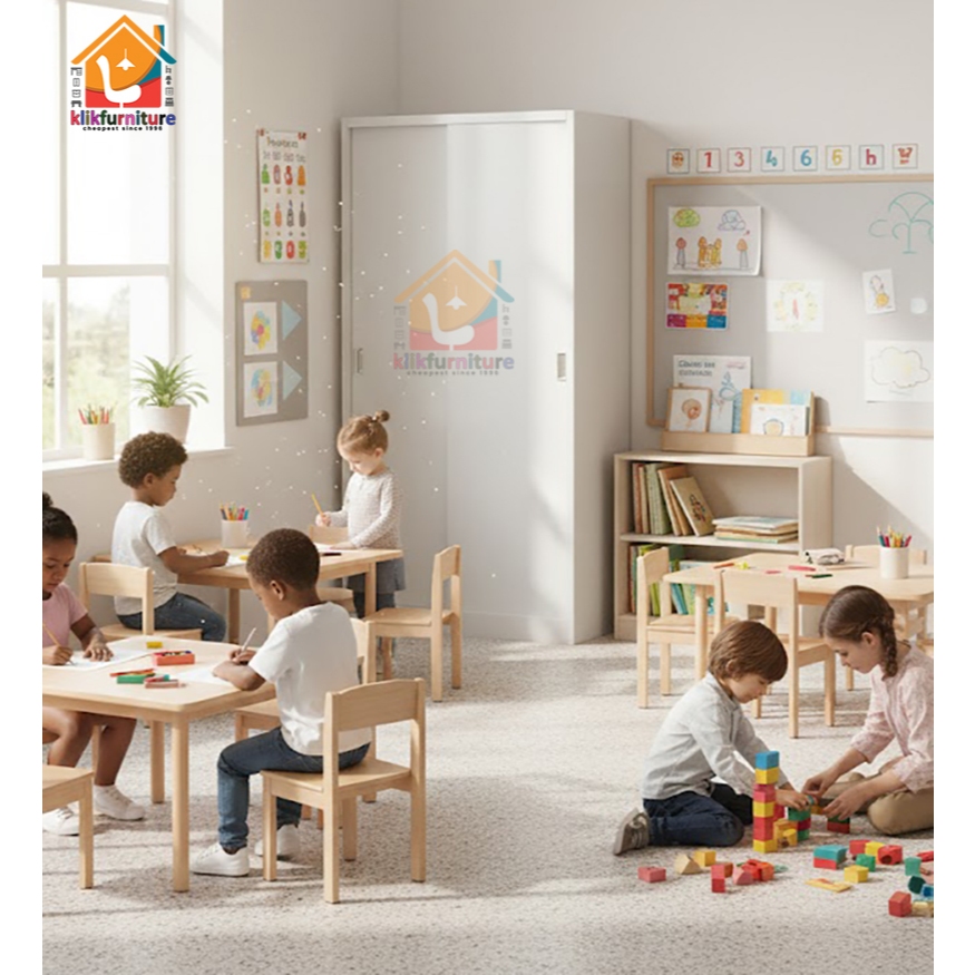 (PROMO) Lemari Arsip Besi Filing Cabinet Besi Office Kantor Pintu Sliding JW 109 SL