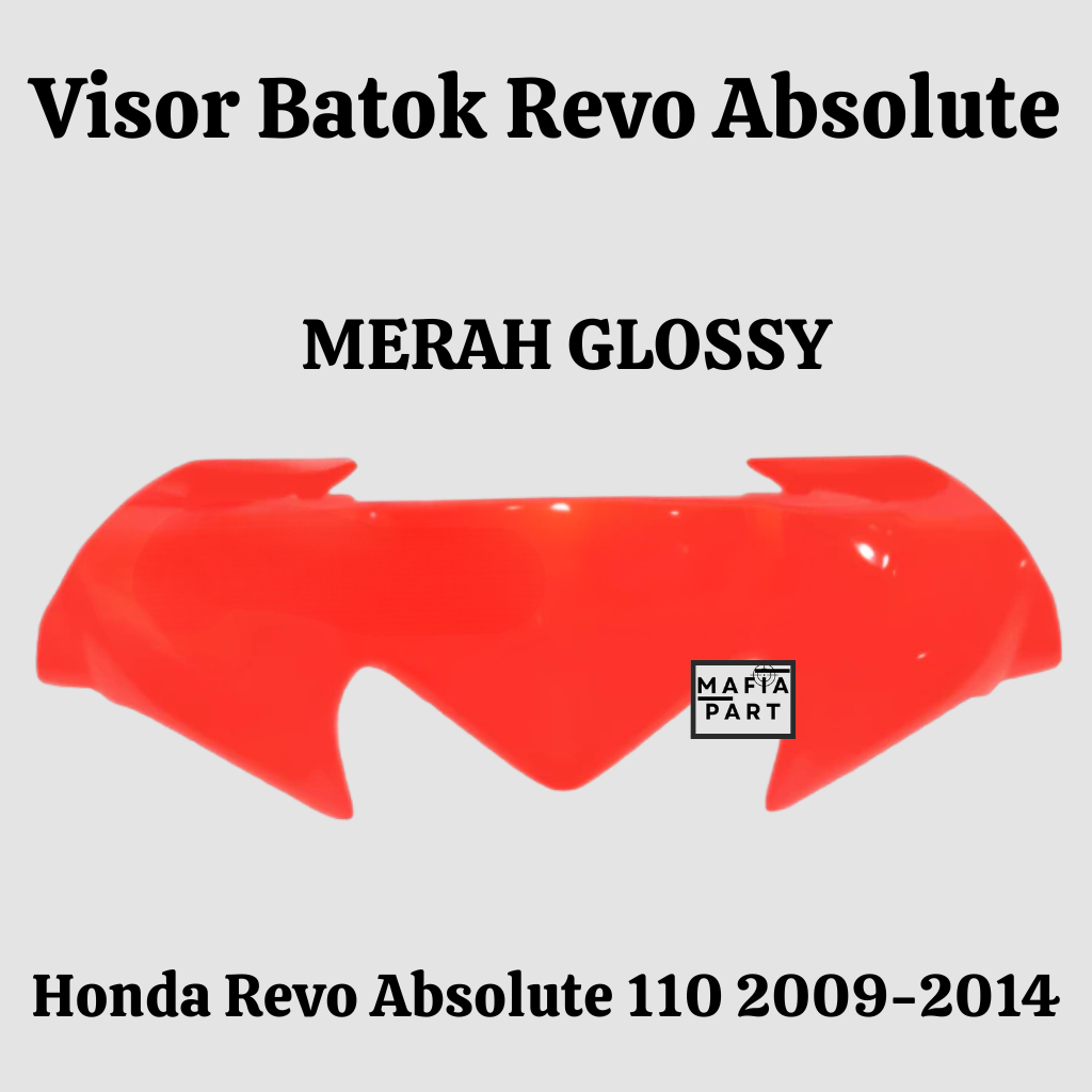 Visor Revo Absolute Batok Atas Revo Absolute 110 th 2009-2014 Merah Glossy