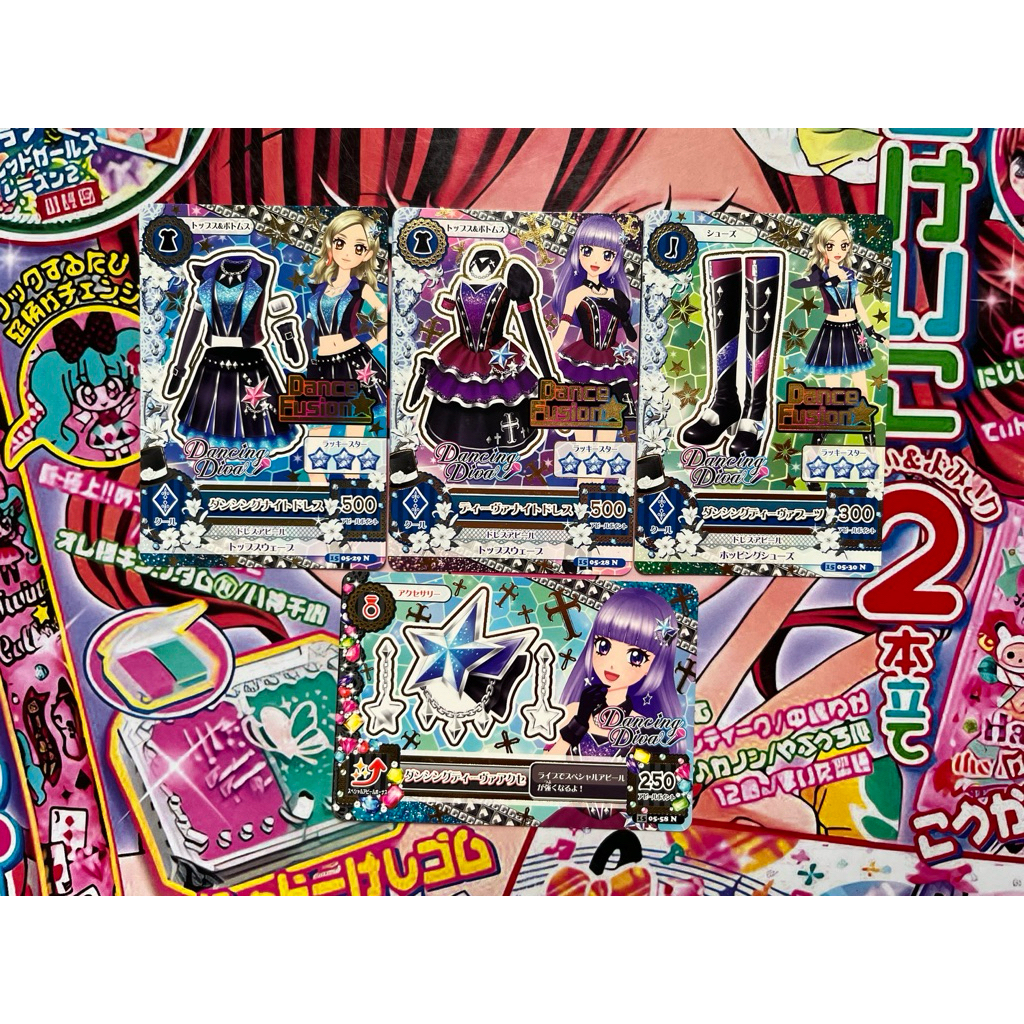 Kartu Aikatsu Dancing Diva Sumire Hikami Rin Kurosawa Set Original Official Japan Asli Card Set Rare