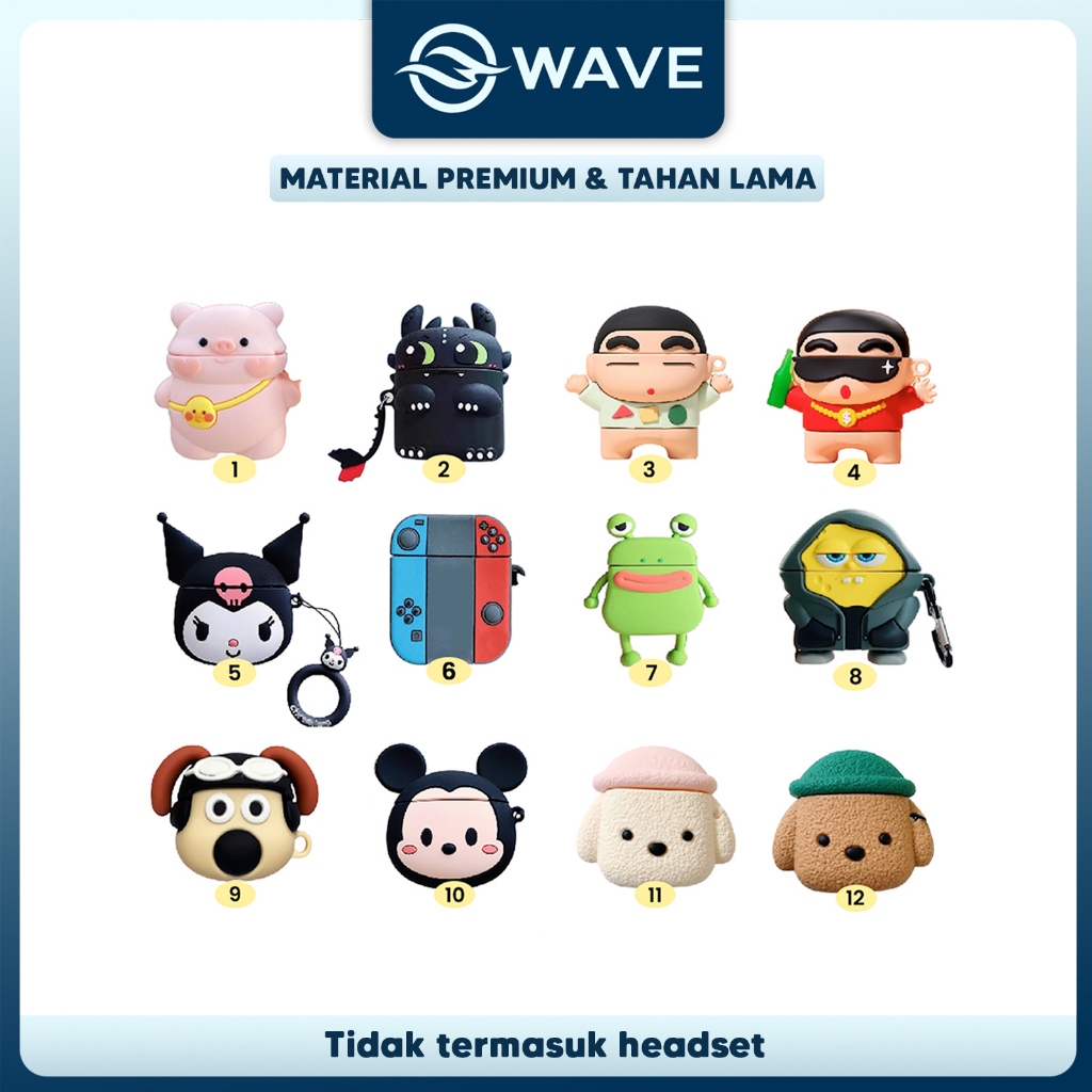 [LP] Case LP40 / LP40 Pro / LP40 S Karakter Kartun Thinkplus Wireless Bluetooth Earphone