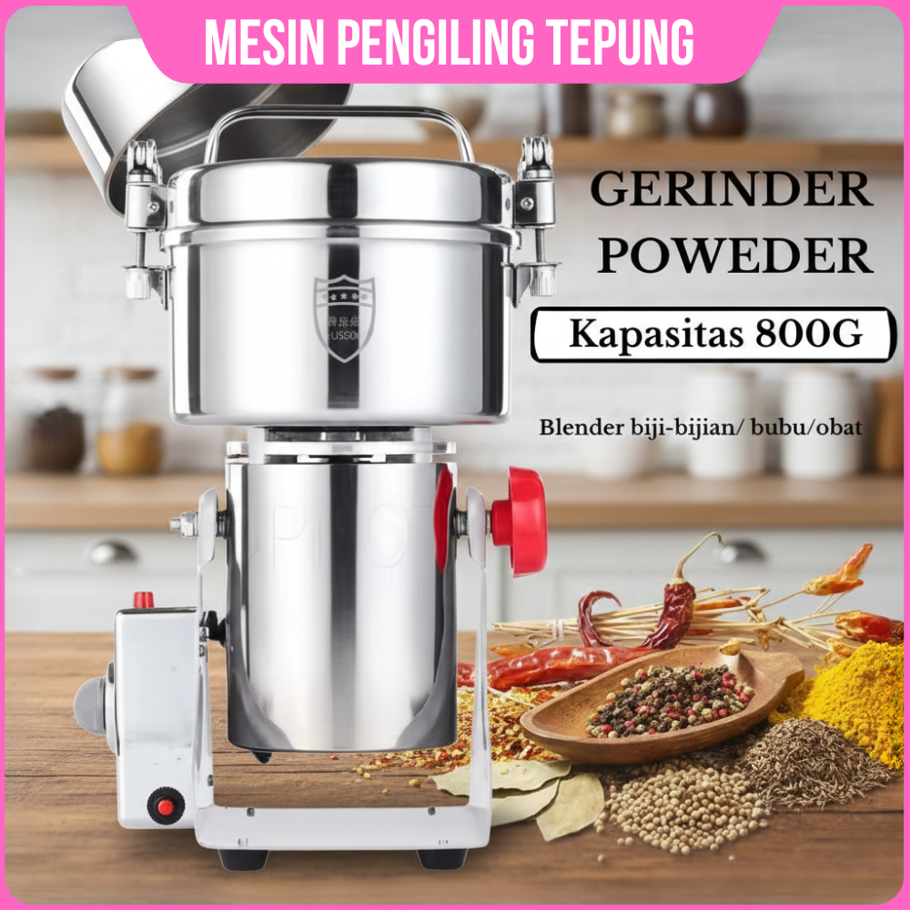 Mesin Giling Bumbu Rempah Penepung Mesin Penggiling Listrik Penggiling Tepung Mesin Giling Bumbu Ker