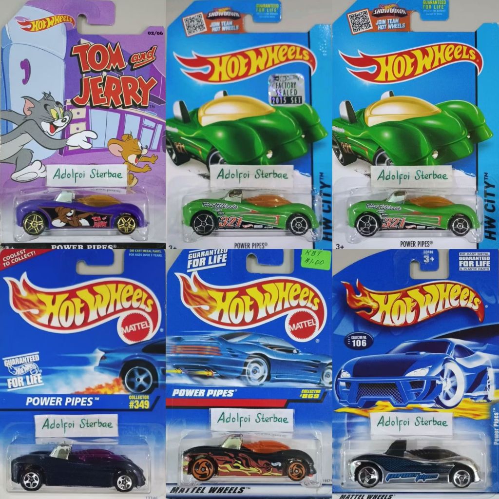 hotwheels hot wheels power pipes edisi tom and jerry chrome silver hw city factory sealed 321