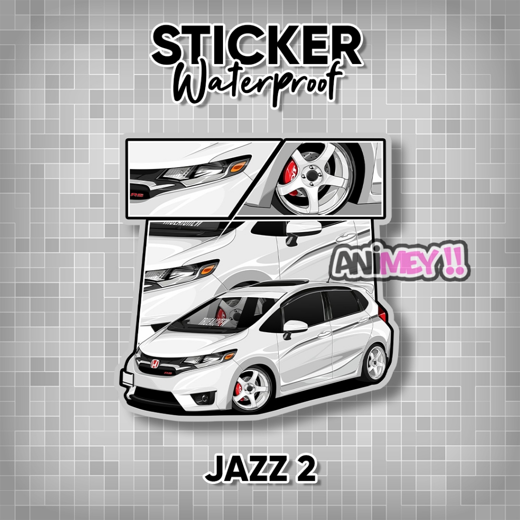 Stiker Logo Honda jazz / Sticker Honda Fit Waterproof