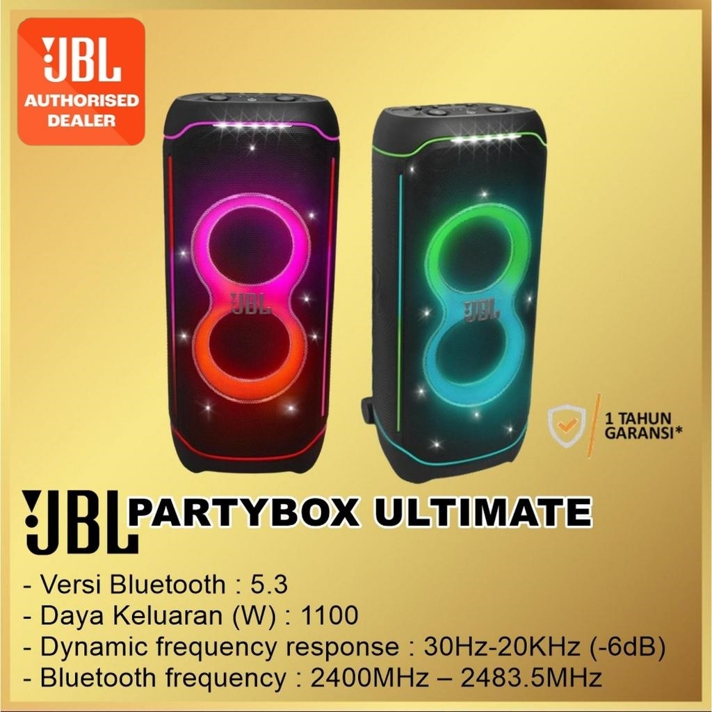 JBL PartyBox Ultimate 1100W Bluetooth Dual-Band Wi-Fi Speaker Party Box