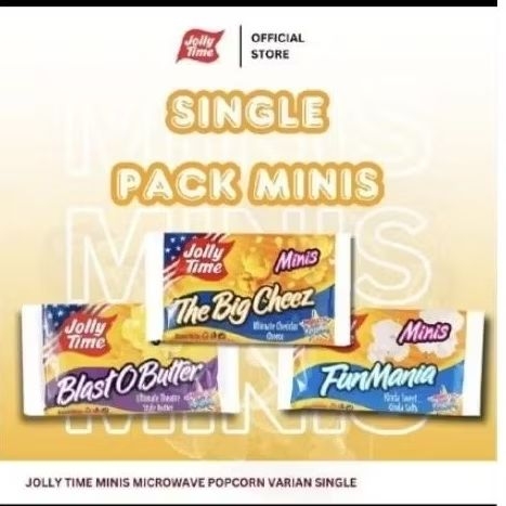 Jolly Time Popcorn Minis 43gr Popcorn Jagung HALAL