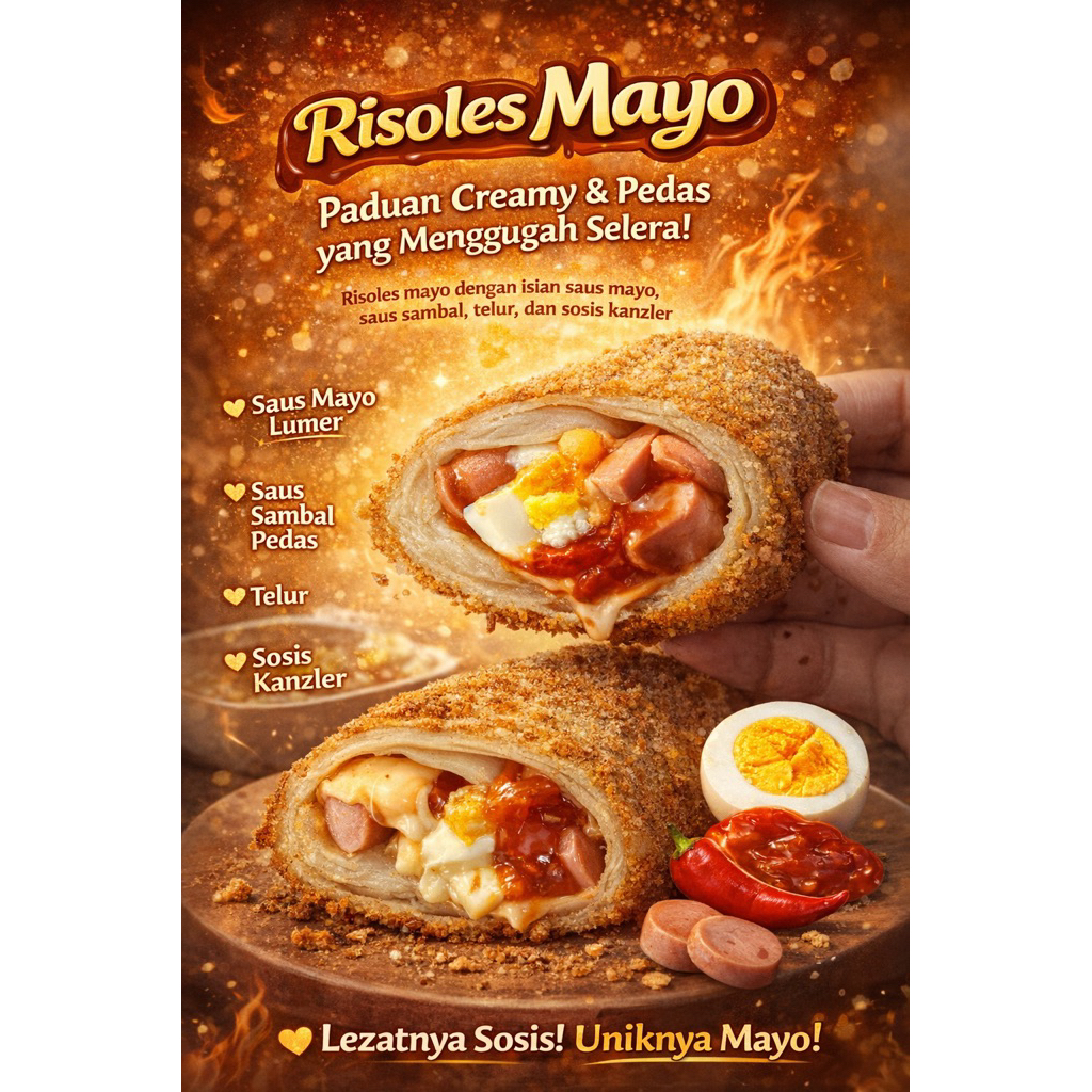Risoles Mayo sosis telur