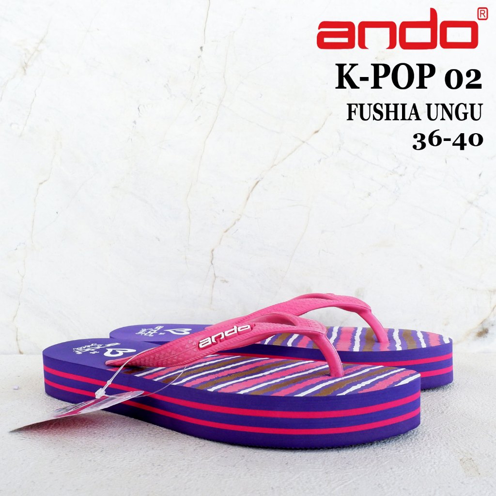 Sandal Wanita ANDO - size 36-40 - IVY / K POP / NICE QUEEN 03 - Sandal ando