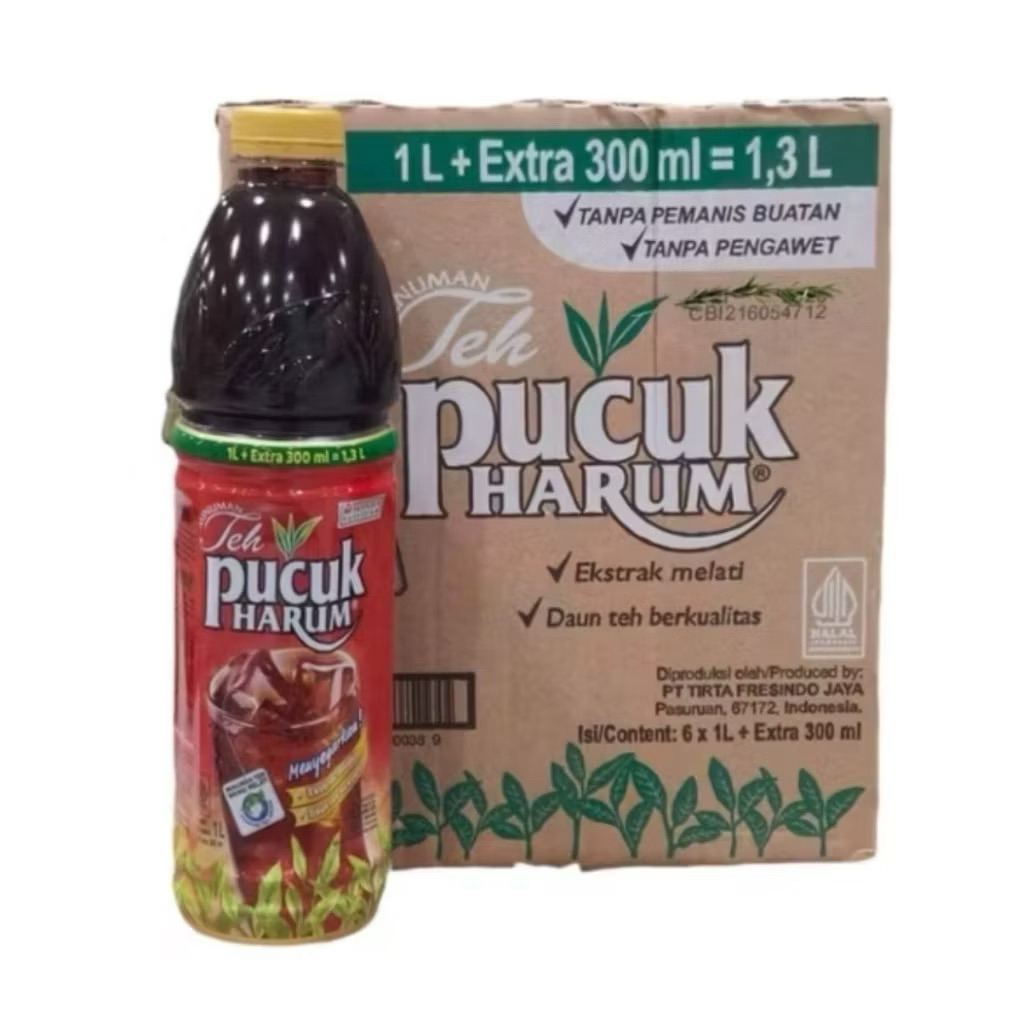 Teh Pucuk Harum Botol 1 Liter - Rasa Alami, Kemasan Praktis, Ekstra Hemat
