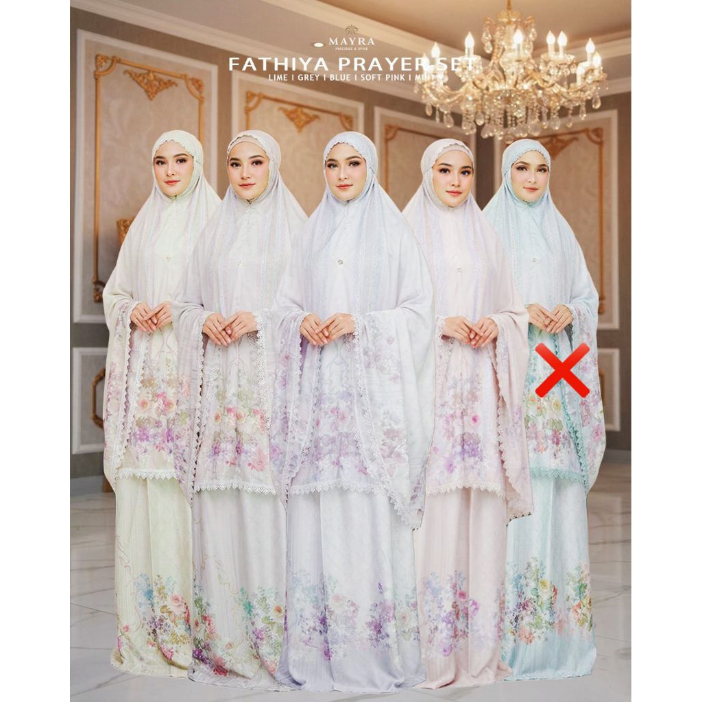 new arrival FATHIYA  PRAYER SET  MUKENA Series Raya by mayra