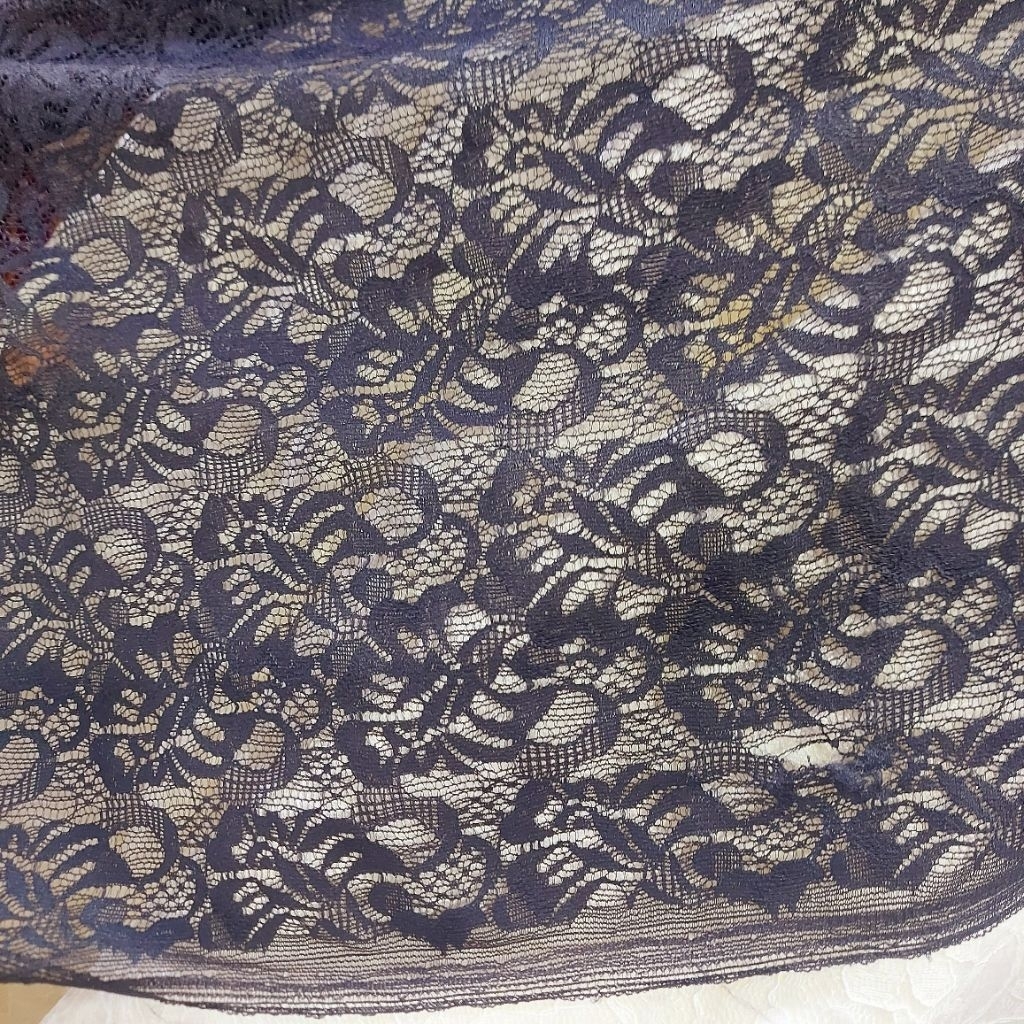 kain brokat premium  - kain brokat kebaya - kain brokat mewah  - kain brokat luxury  [ hitam] A-2