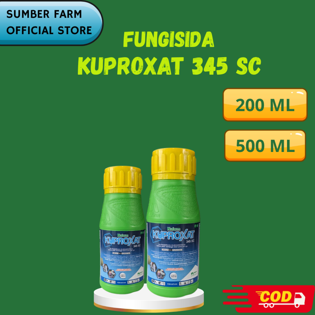 Fungisida Kuproxat 345sc 200ML dan 500ML - Membasmi Ampuh Efektif Membunuh Bakteri Jamur Pada Tumbuh