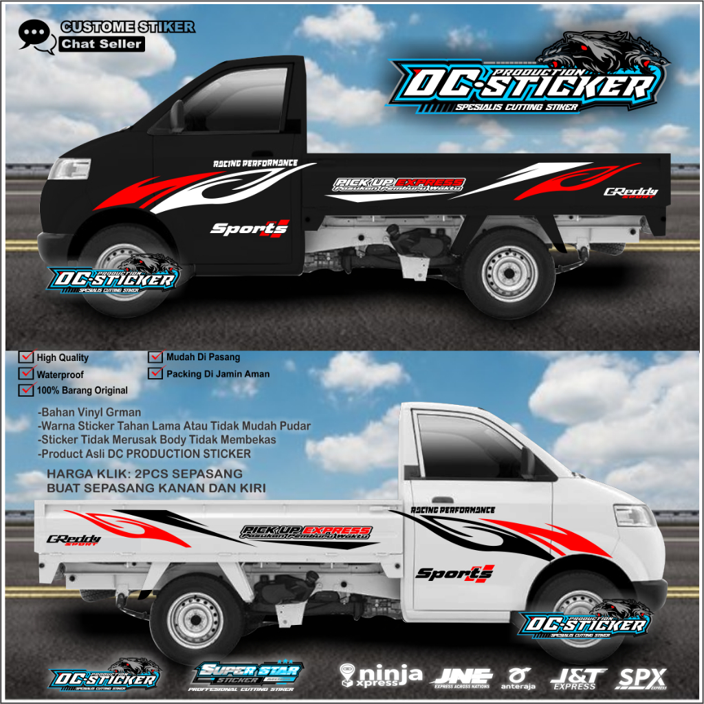 Stiker Mobil Suzuki Apv Mega pick up & Gran max PICK UP EXPRESS / Sticker list Apv Mega