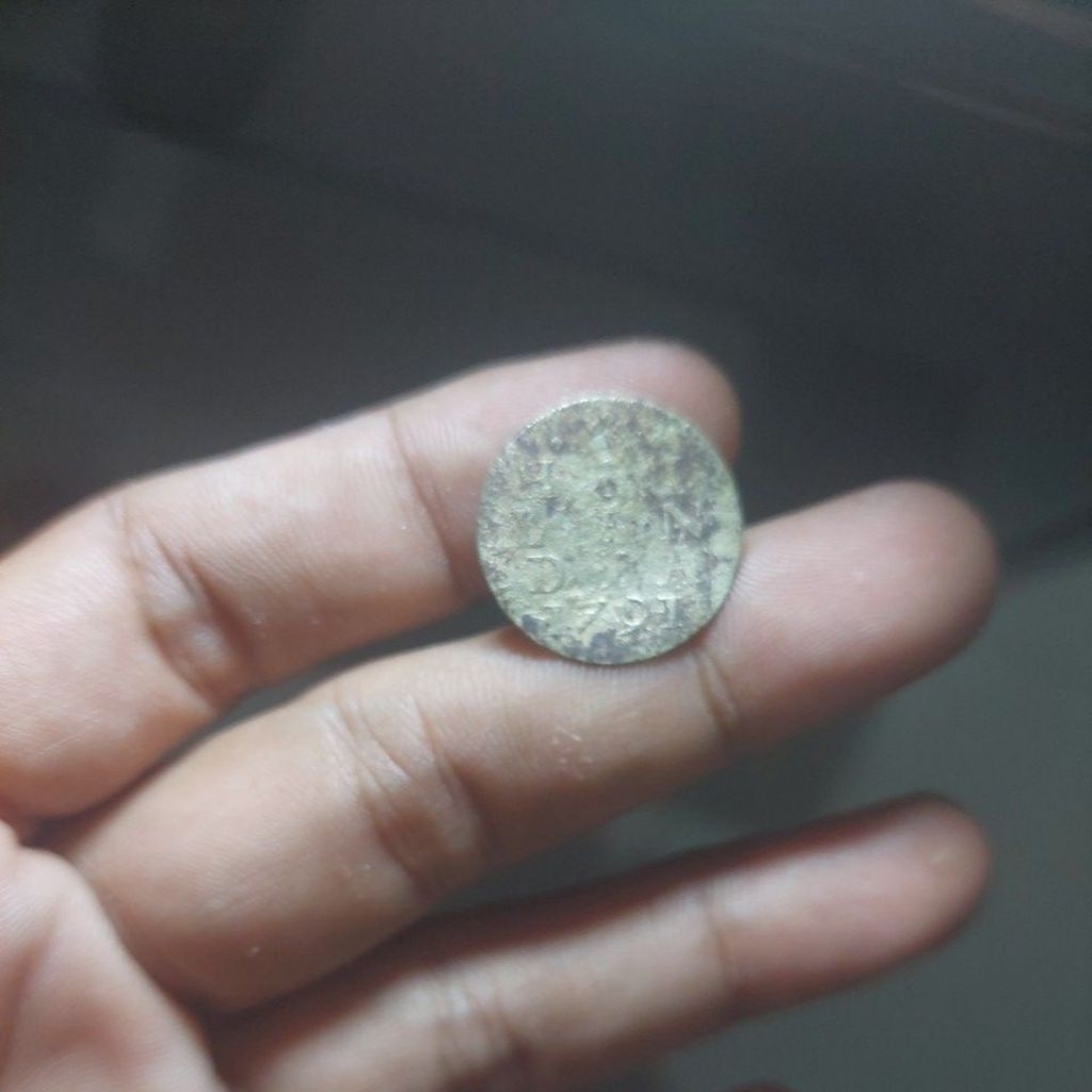 Koin 2 stuiver holandia 1791 tembaga