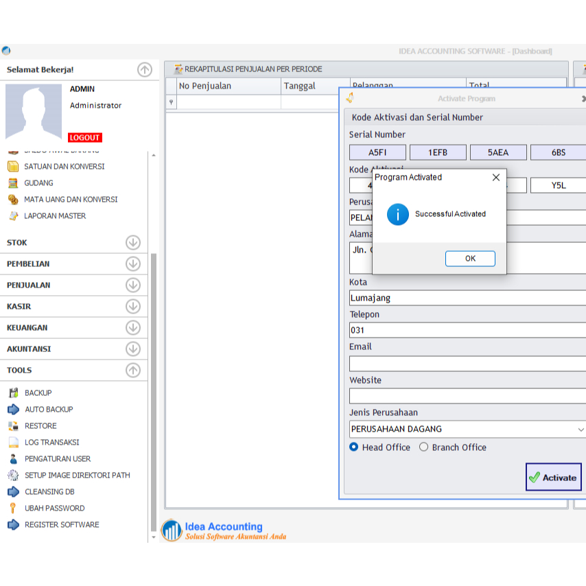 SOFTWARE APLIKASI IDEA ACCOUNTING NEW