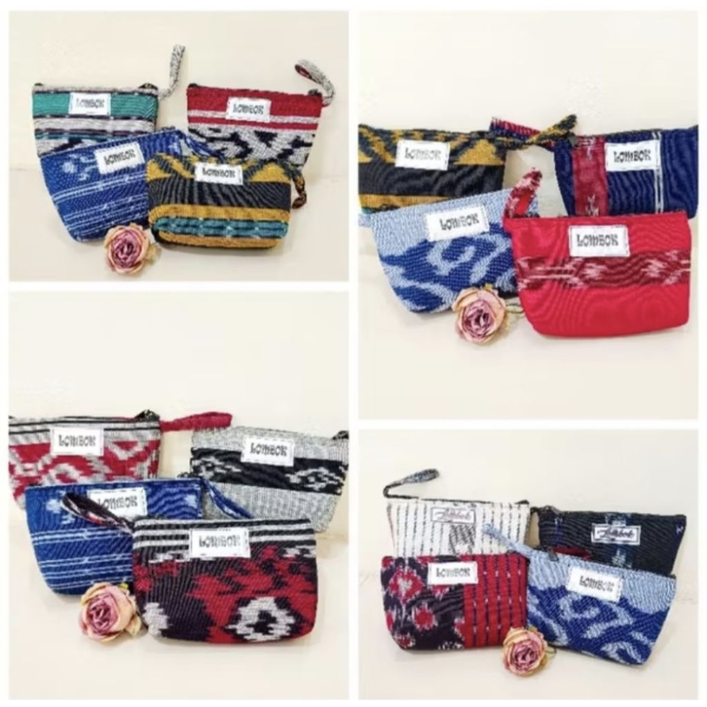 Dompet Pouch Mini Tenun Lombok Terlaris