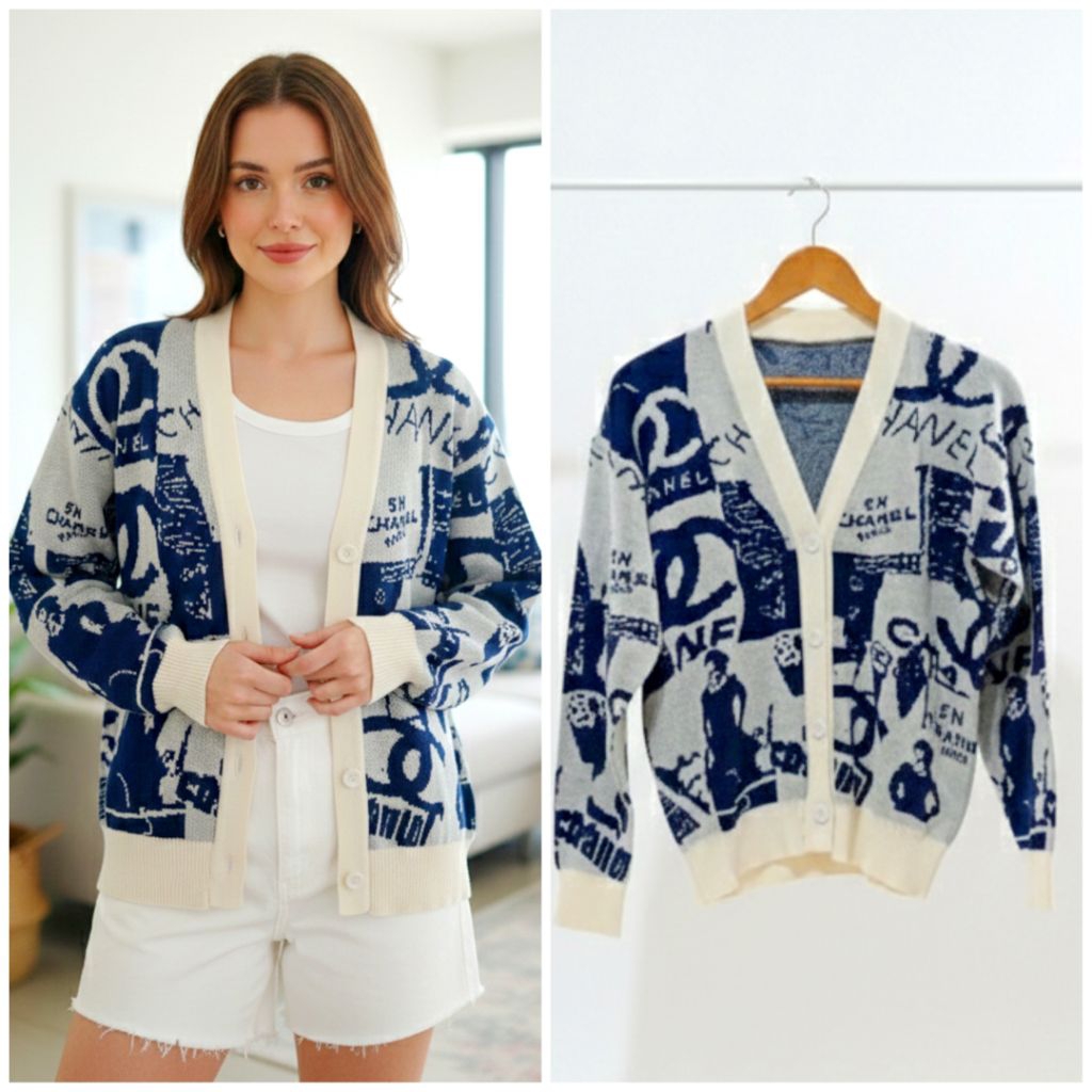 CARDIGAN RAJUT OVERSIZED IMPORT
