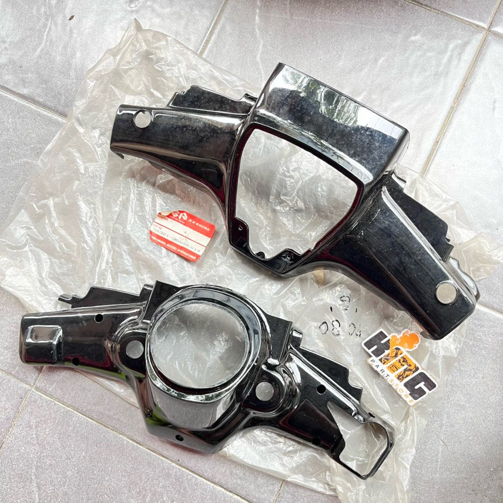 COVER LAMPU BATOK SPEEDOMETER SUZUKI RC80 RC100 DELUXE ORIGINAL SGP - BATOK ATAS BAWAH RC 80 100 TAH
