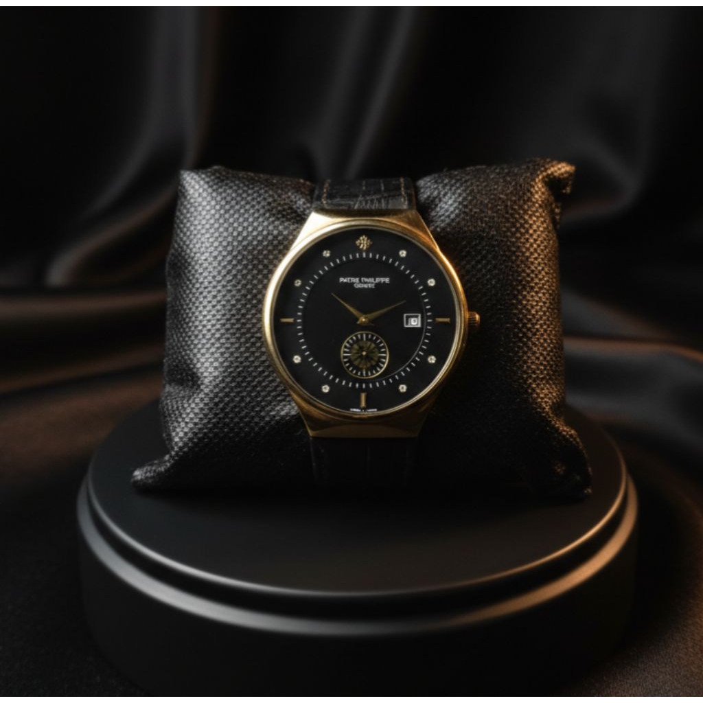 Jam Tangan Pria Kulit mewah Patek Philippe BM Singapura