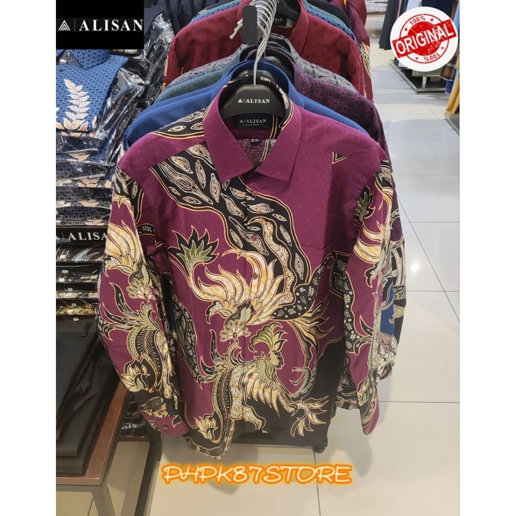 ALISAN KEMEJA BATIK PRIA ORIGINAL PREMIUM, KEMEJA BATIK TRADISIONAL, BATIK KONDANGAN