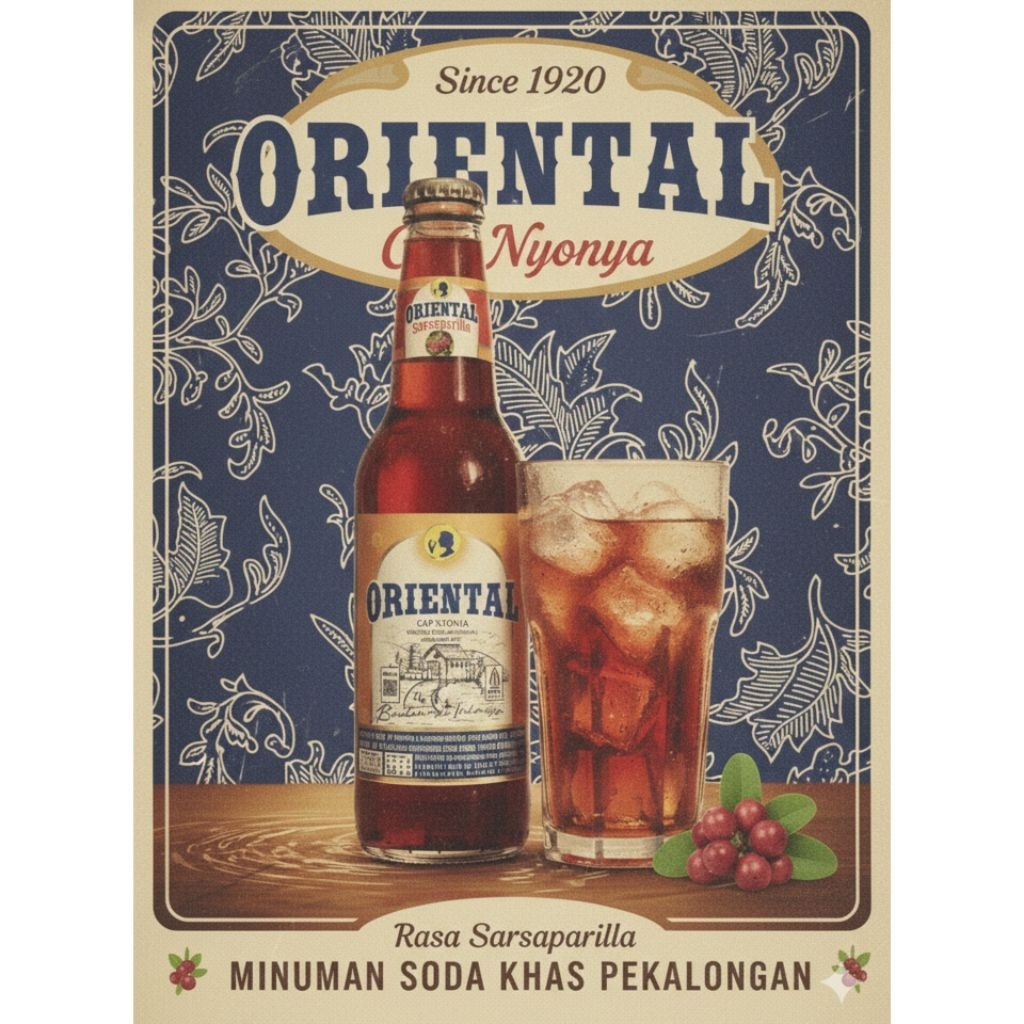 LIMUN ORIENTAL Sarsaparilla 300ml - Minuman Soda Pekalongan - Minuman Jadul