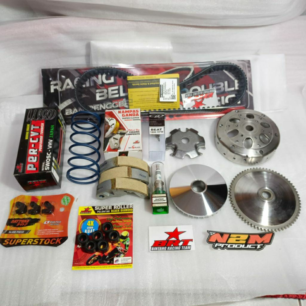 PAKET FULL UPGRAGE KIRIAN CVT ANTI GREDEK AKSELERASI KVY PNP BEAT KARBU SCOOPY KARBU SPACY KARBU