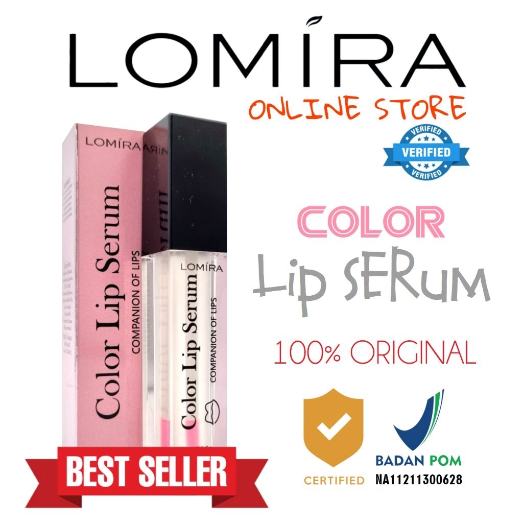 LOMIRA LIP SERUM - COLOR LIP SERUM LOMIRA - SERUM BIBIR BPOM