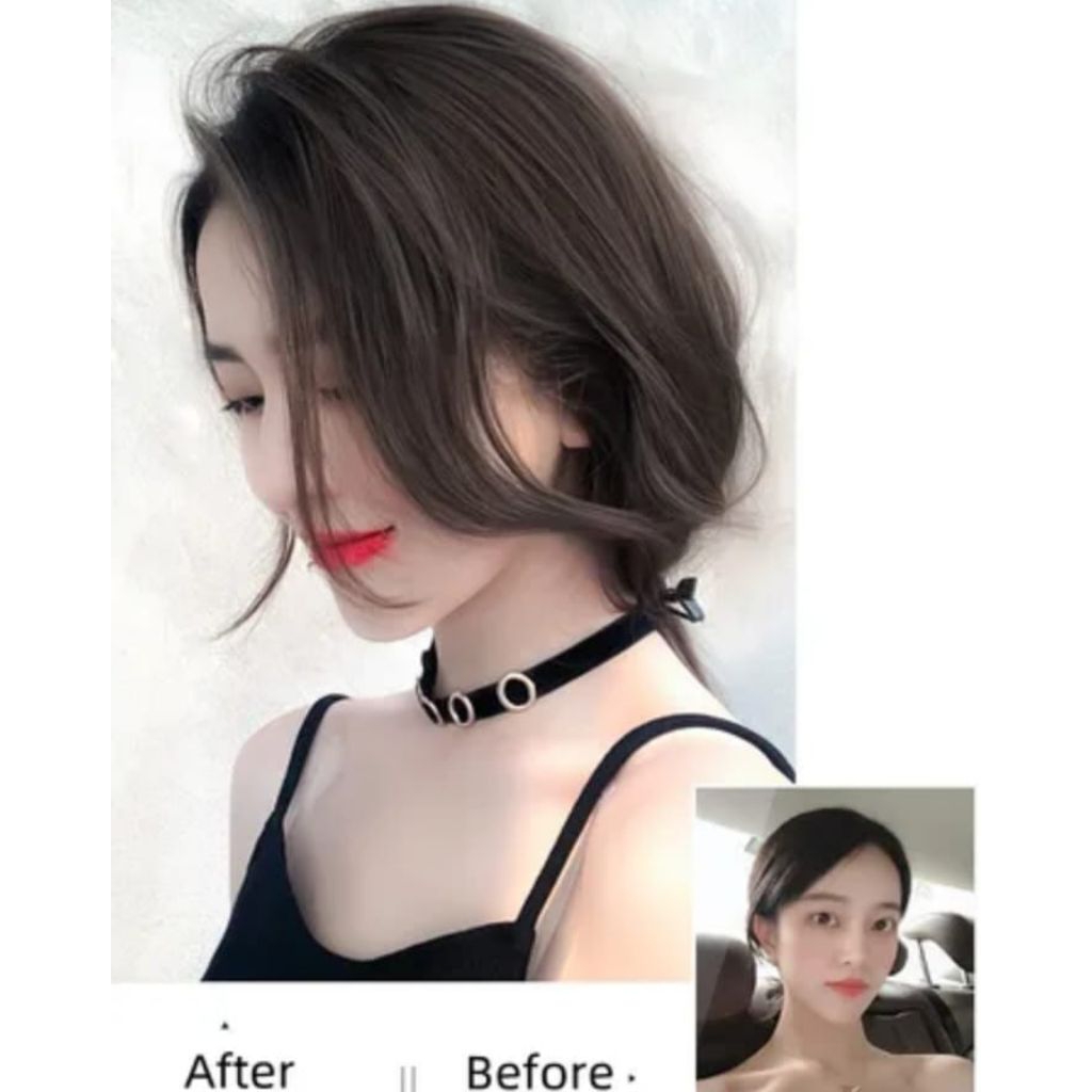 Poni Clip Samping Hairclip poni poni palsu poni sambung clip poni clip hair