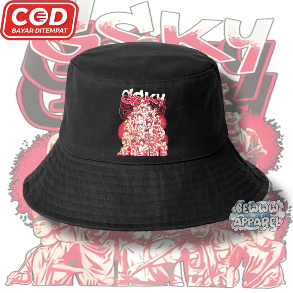 Topi Bucket Anak Gsky / Topi Anak Gsky