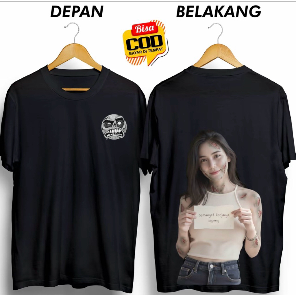KAOS DISTRO PRIA SEMANGAT KERJANYA SAYANG