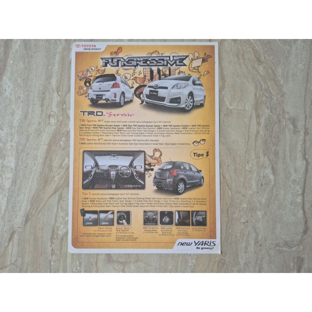 brosur katalog mobil toyota yaris 2012 flyer