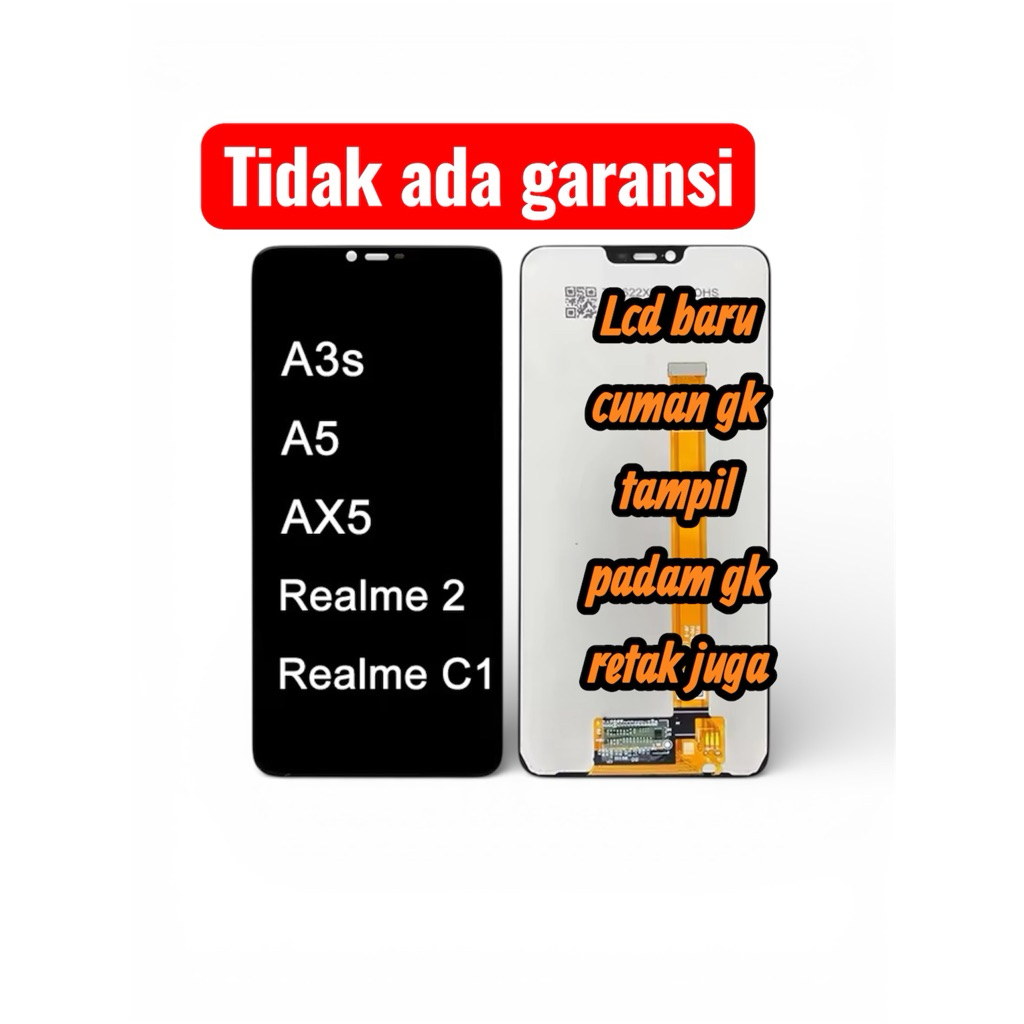 lcd padam oppo a3s /a5 2020 /  /F5 /a15/y91 /y12 /y21 mati total jos
