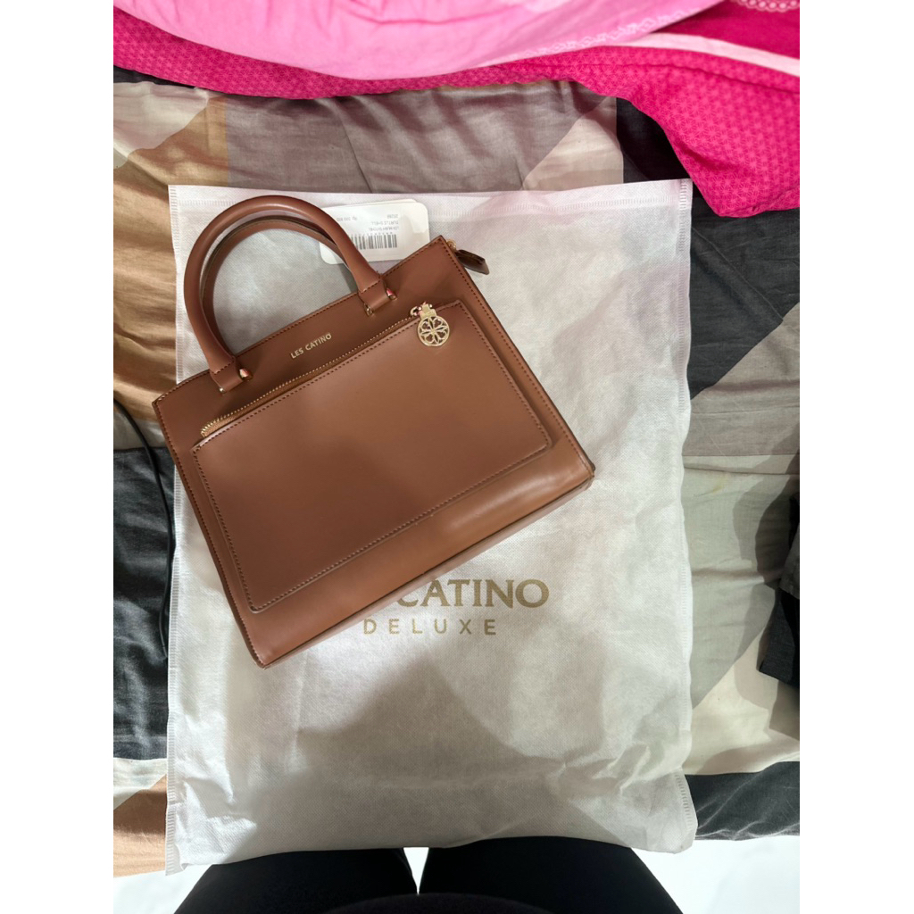 NEW Tas Wanita Les Catino Deluxe LCX Mushi Coklat