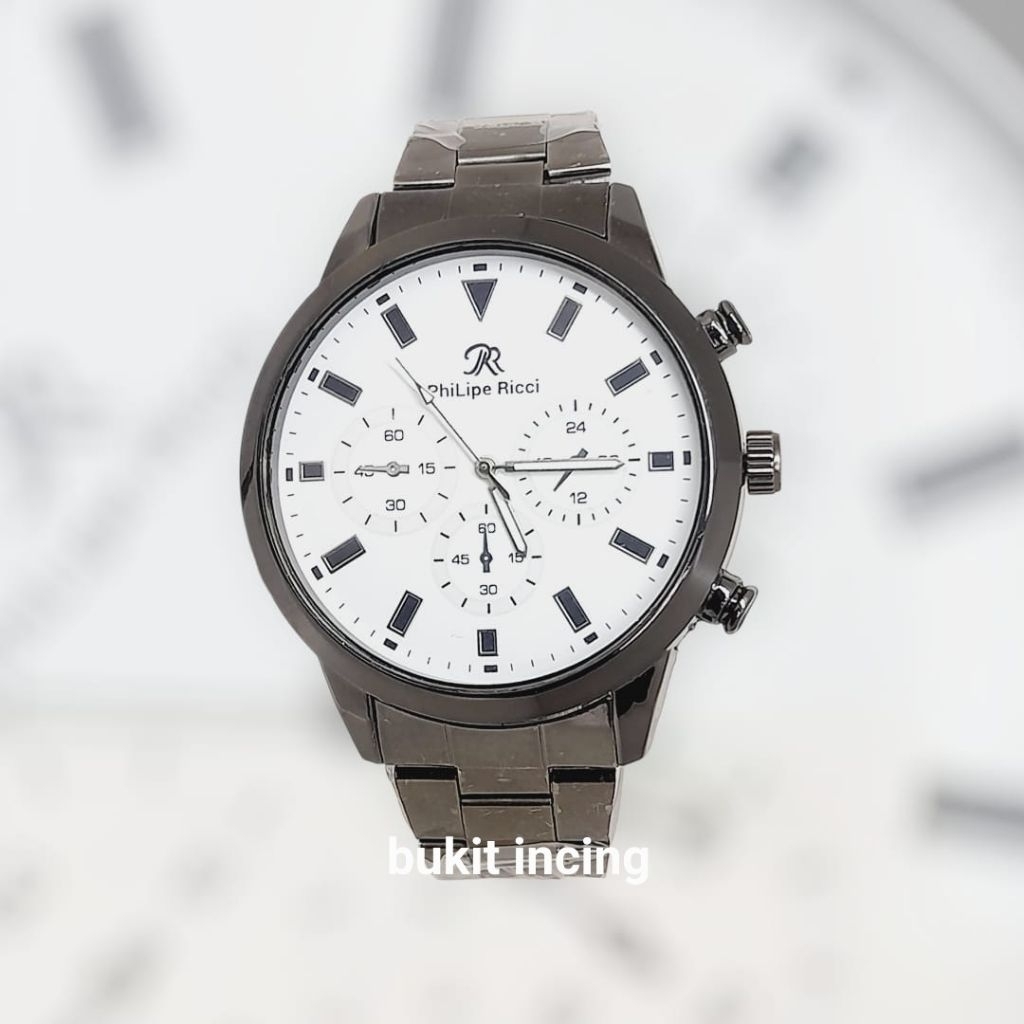 Jam Tangan Pria Philipe Ricci Analog Rantai Crono Variasi Terbaru