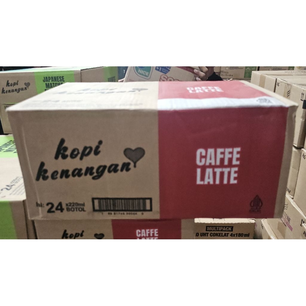 Kopi Kenangan Caffe Latte Coffe Milk 220 ml [ 1 Dus Isi 24 Botol ]