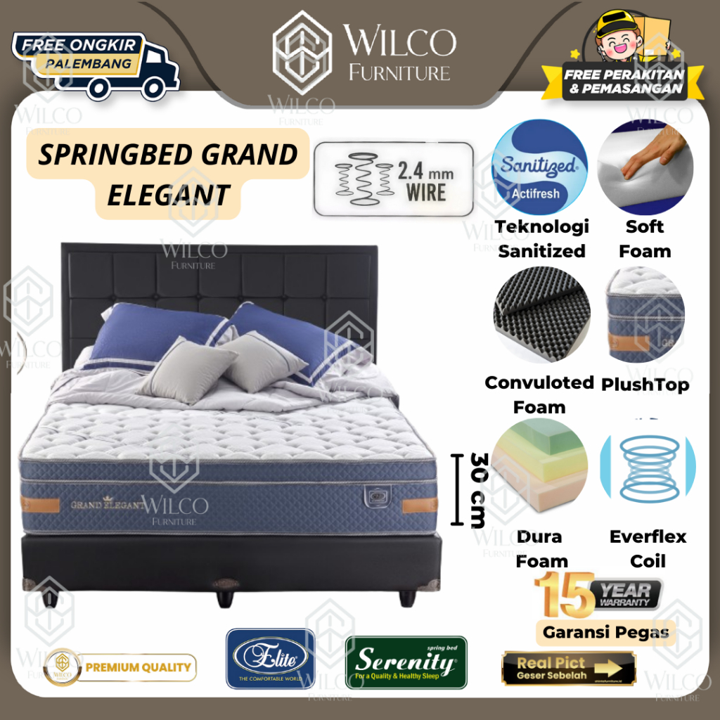 Springbed Elite Grand Elegant Matras Kasur Elite Original Kasur Elite Murah Palembang