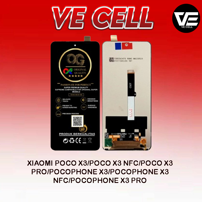 LCD TOUCHSCREEN XIAOMI POCO X3/POCO X3 NFC/POCO X3 PRO/POCOPHONE X3/POCOPHONE X3 NFC/POCOPHONE X3 PR