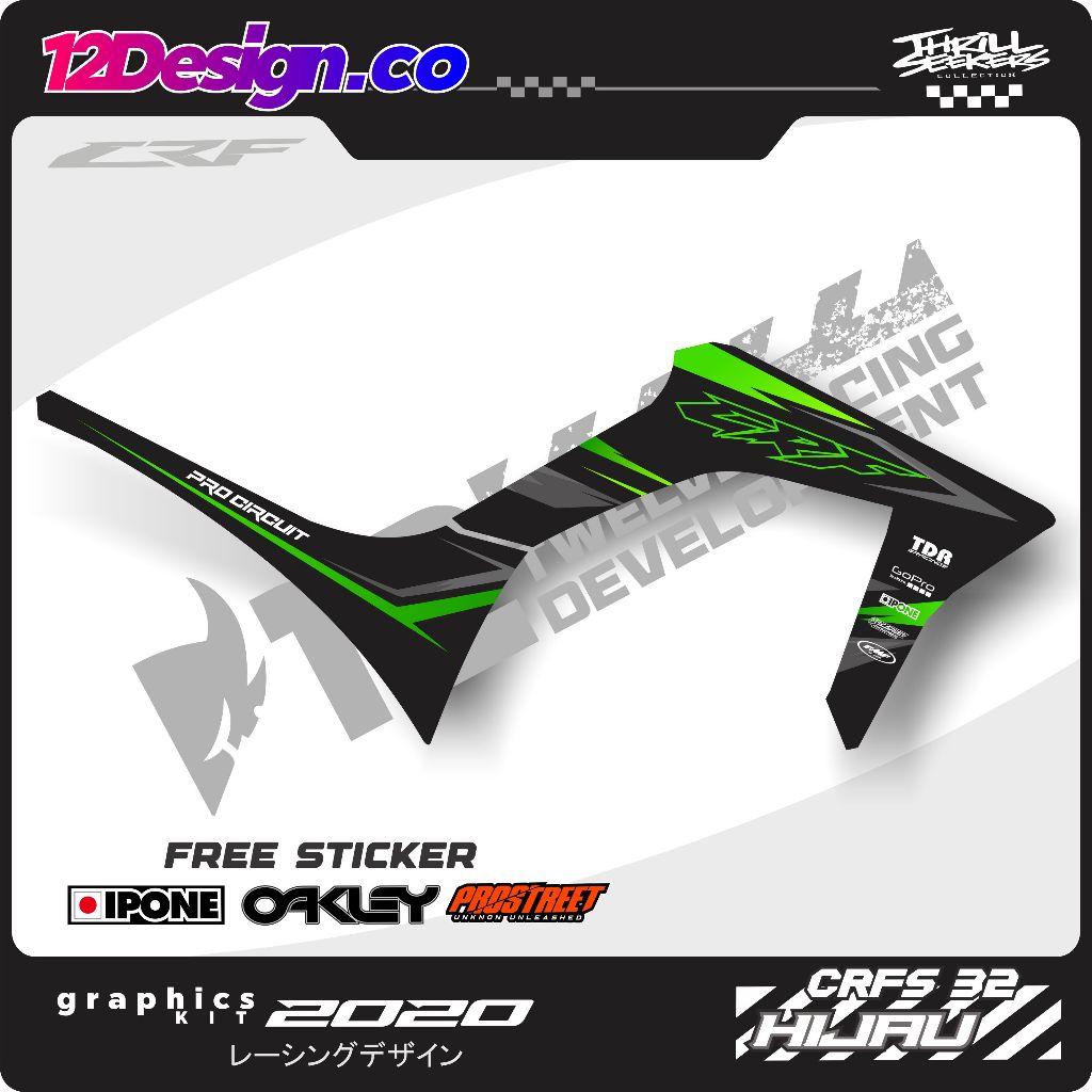Striping Stiker Honda CRF 150 L Variasi Stiker CRF 150L / striping crf 150l