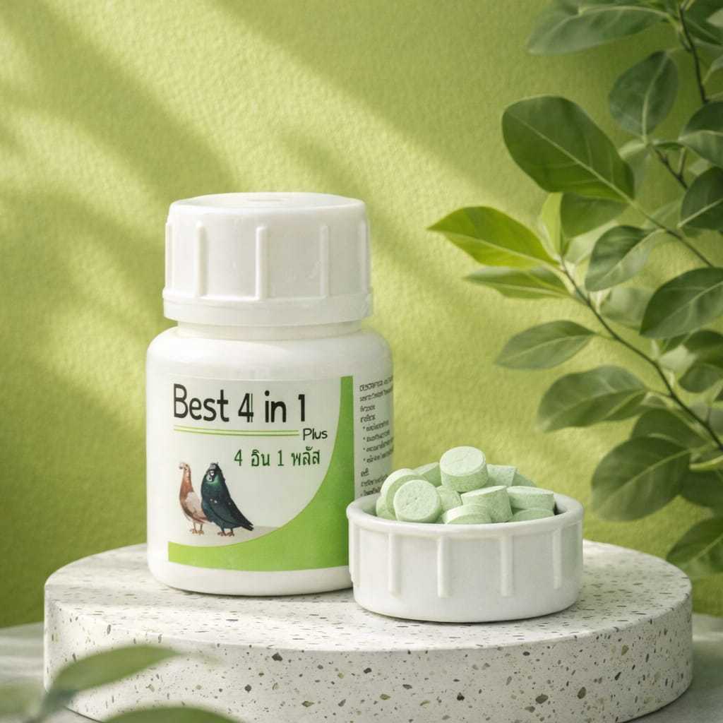 B3ST 4 IN 1 PLUS OBAT BURUNG SAKIT ATASI BERAGAM PENYAKIT MERPATI PILL