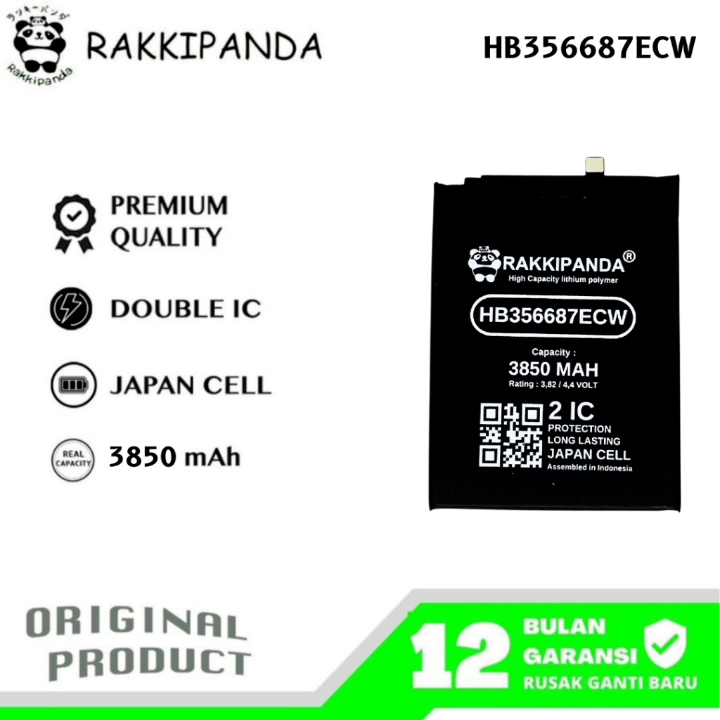 RakkiPanda - HB356687ECW Nova Plus/Nova 2 Plus/Nova 2I/Nova 3I/Honor 7X/Mate 10 Lite/G10/P30 Lite Ba