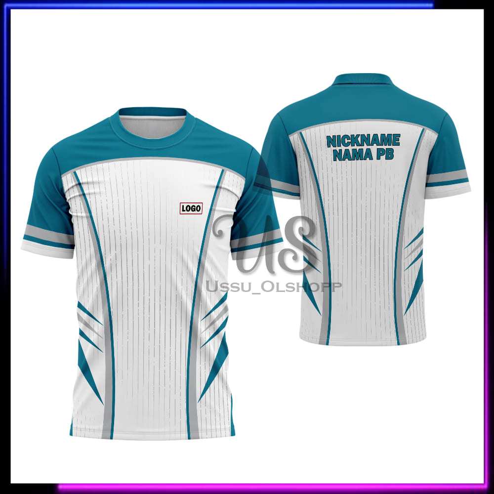 Jersey Badminton Couple Custom Nama Logo