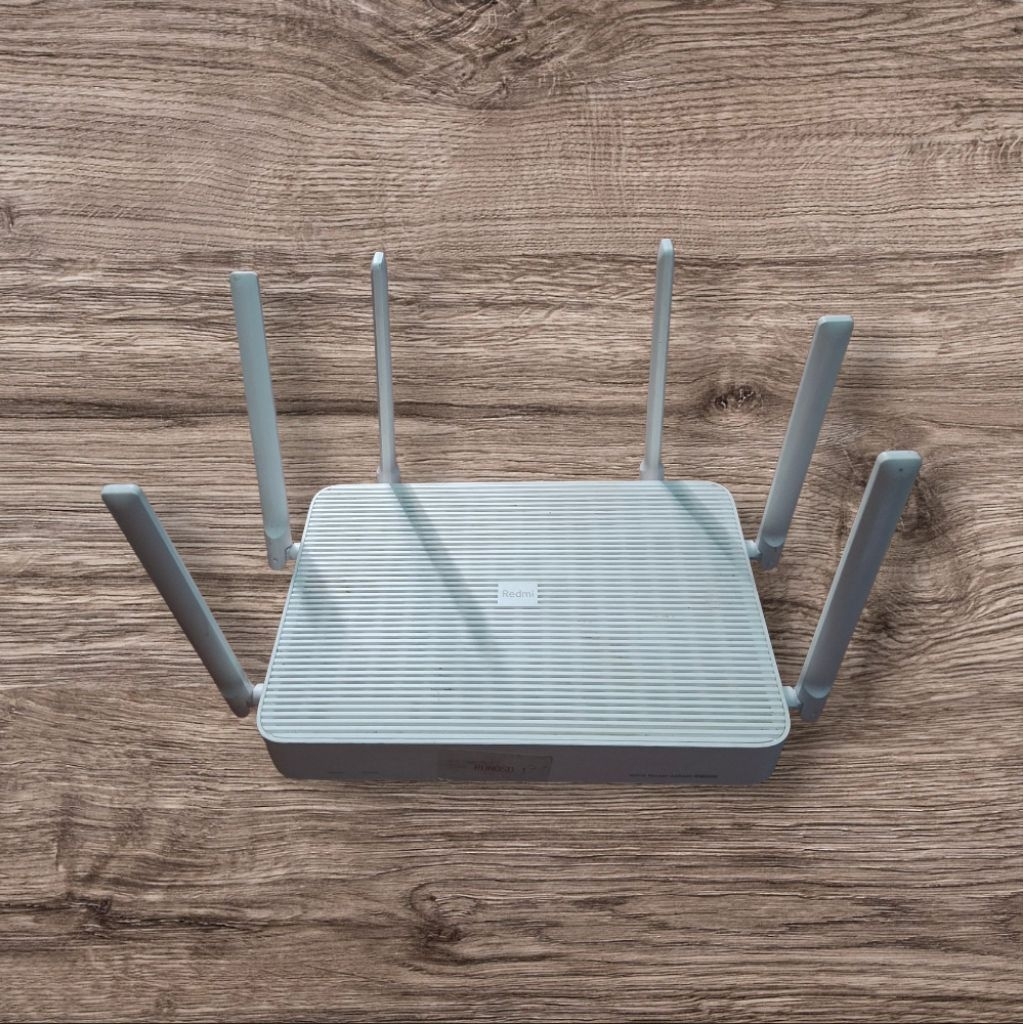 Router Redmi wifi 6 AX5400 gamming model RA74 dual band gigabit plus adaptor