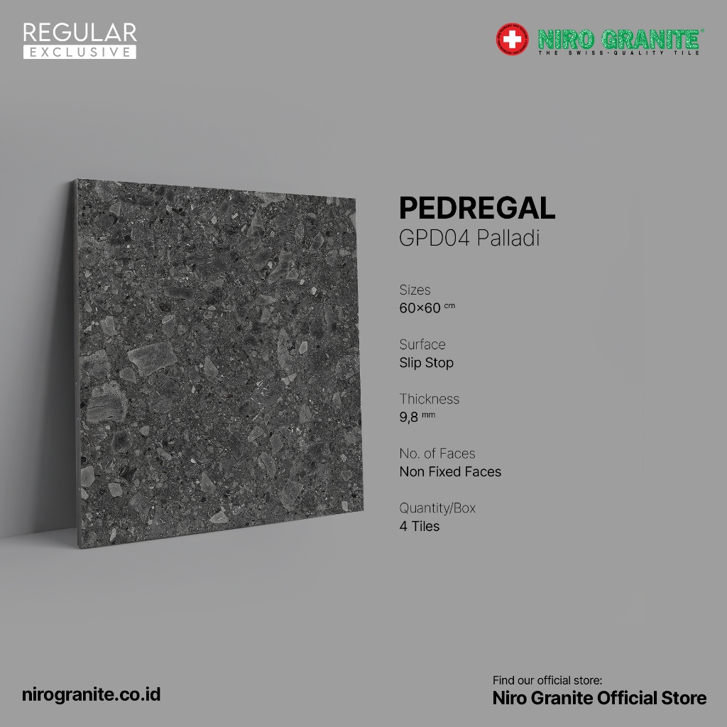 NIRO GRANITE 1st Grade - Pedregal GPD04 - Slip Stop - 60 x 60