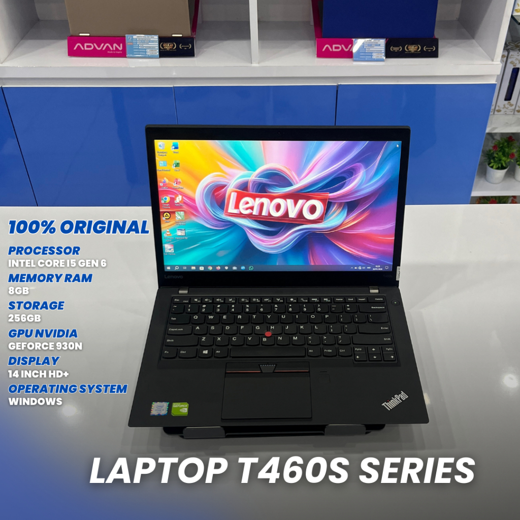 Laptop THINKPAD T460S SERIES CORE I5 GEN 6 ( 4 CPU ) RAM 8GB/ SSD 256GB DUAL VGA