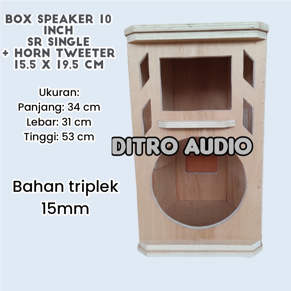 Box speaker 10inch SR single box speaker + horn tweeter model SR 10 INCH