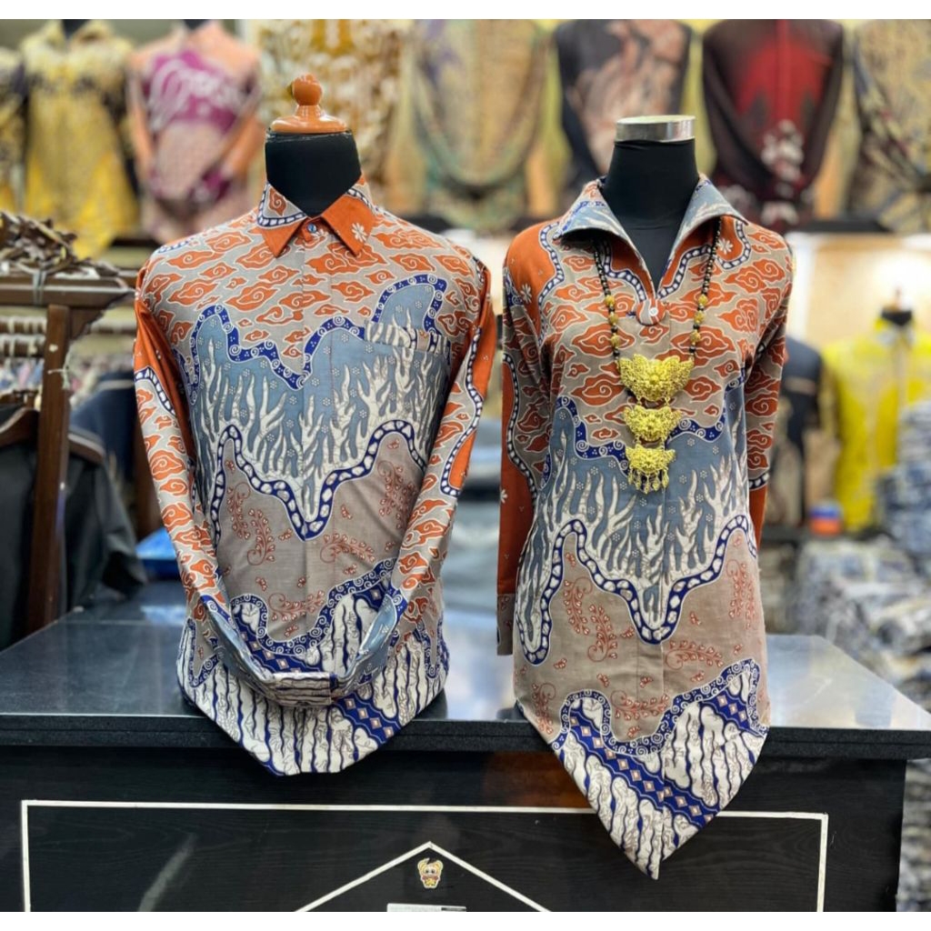 Baju Batik Tunik Premium | Batik Tunik Couple | Batik Tunik Modern | Batik Sarimbit | Batik Katun La